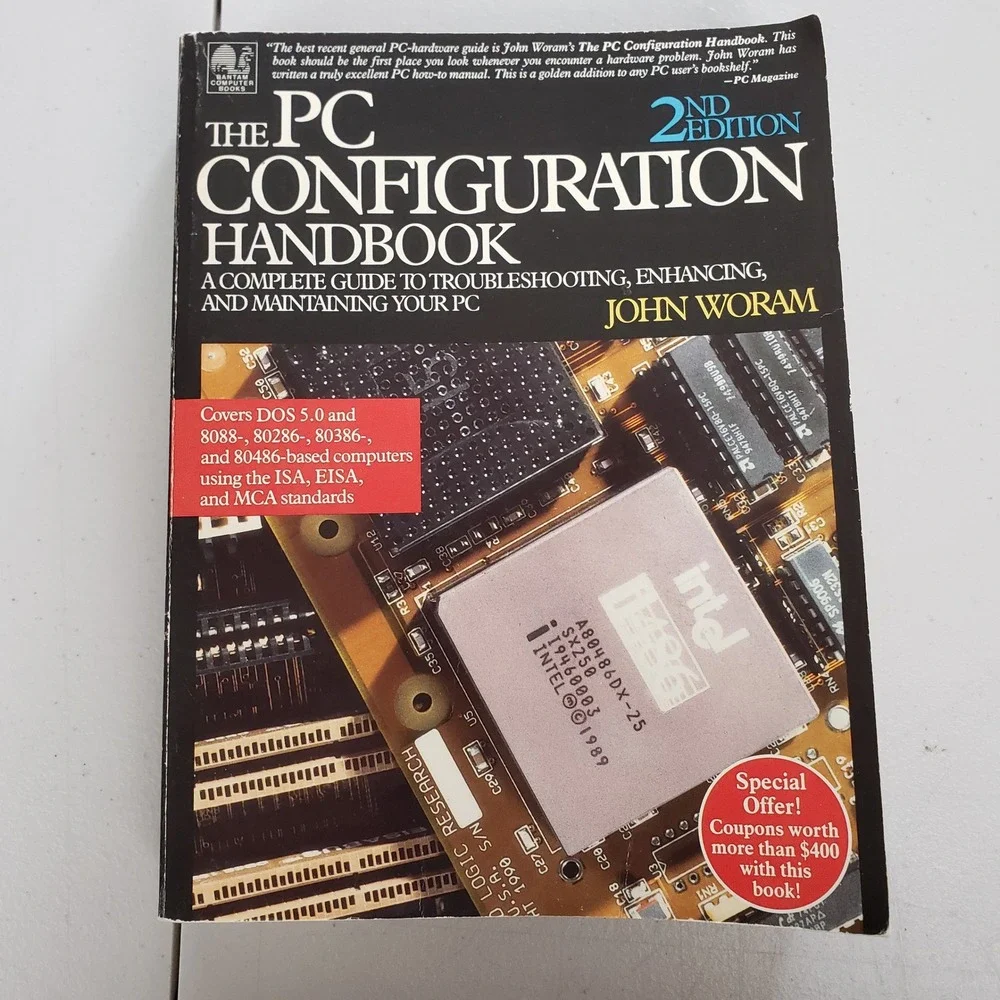 The PC Configuration Handbook 2nd Edition John Woram 1990 Retro Computing Guide